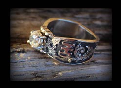 DM brand ring